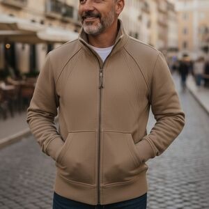 lululemon athletica Men's Zip-Up Jacket in Camel